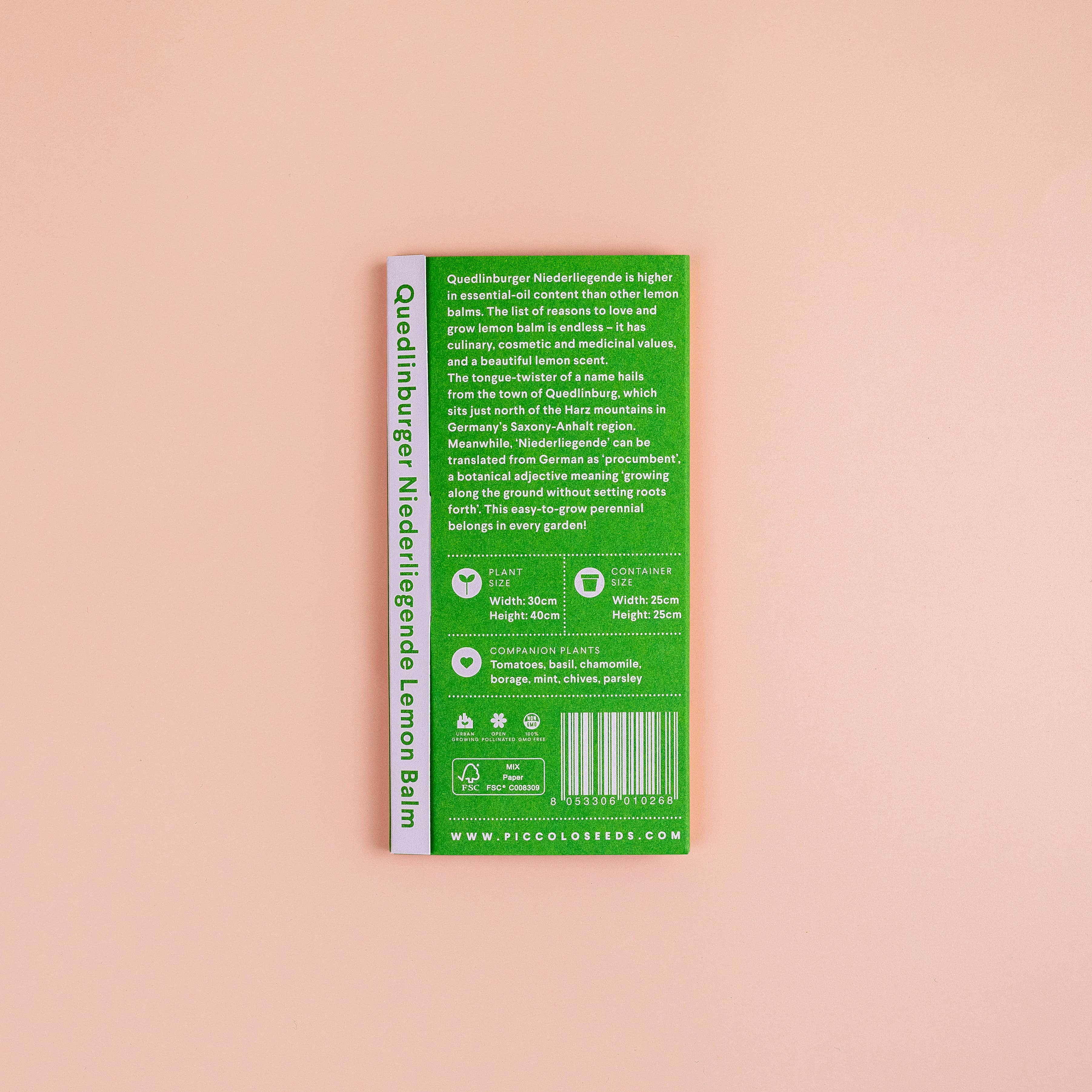 Lemon Balm Quedlinburger Niederliegende