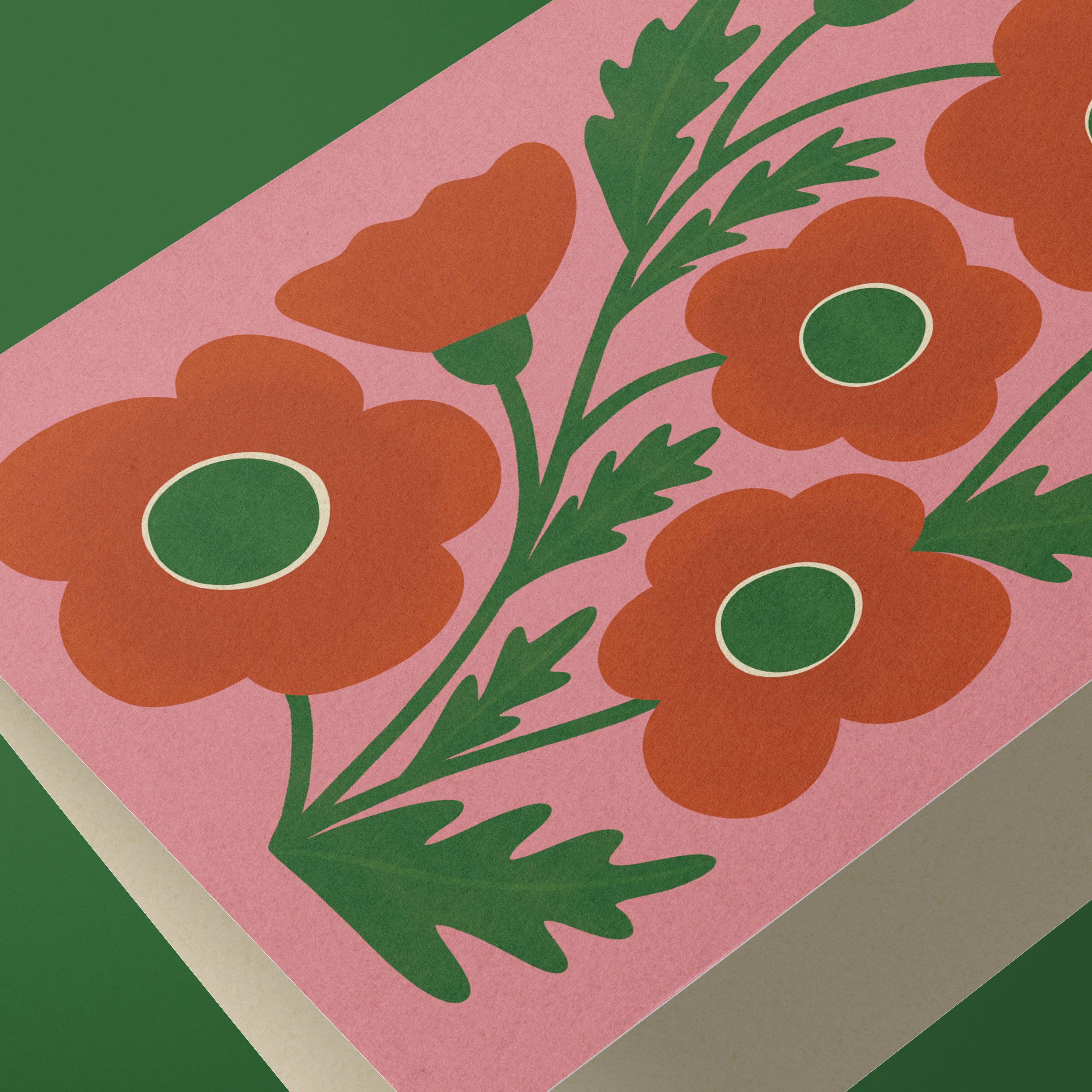 Corn Poppy Card