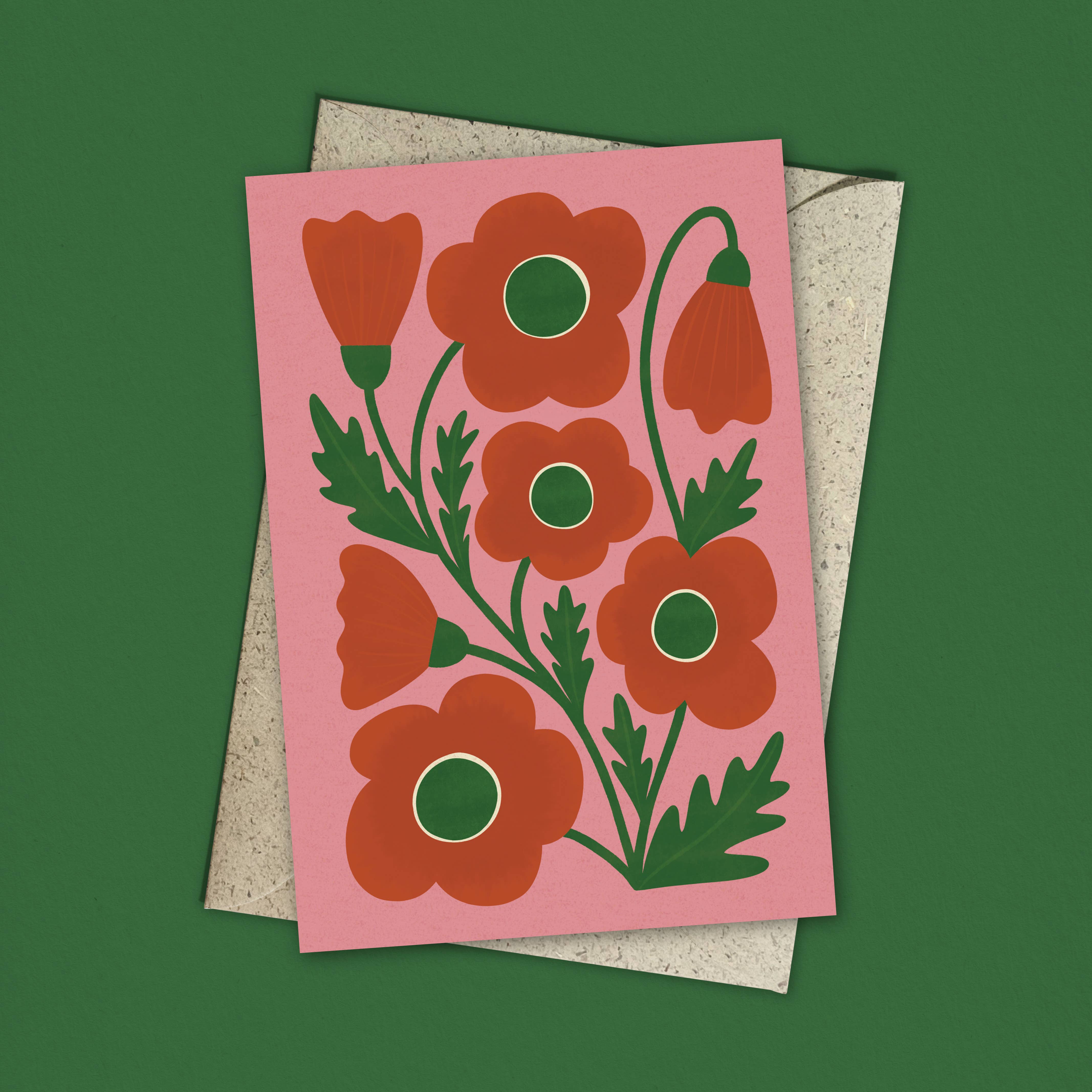 Corn Poppy Card