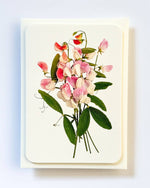 Load image into Gallery viewer, Pink Sweet Peas Card
