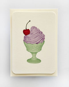 Lavender Chantilly Cream Card