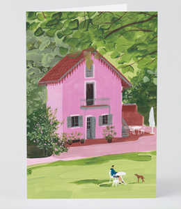 House in Nature Art Card