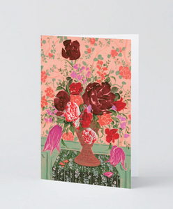 Red Bouquet Art Card