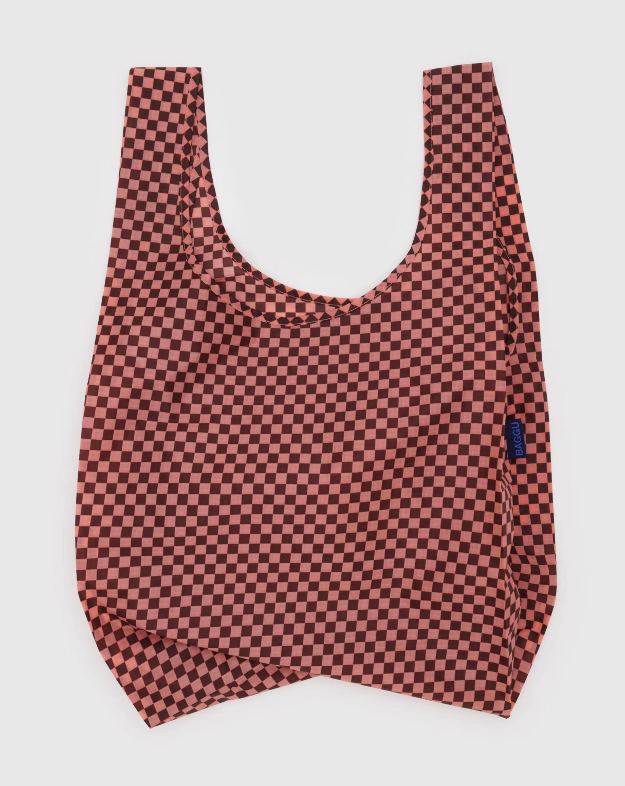 Standard Baggu - Pink Brown Check