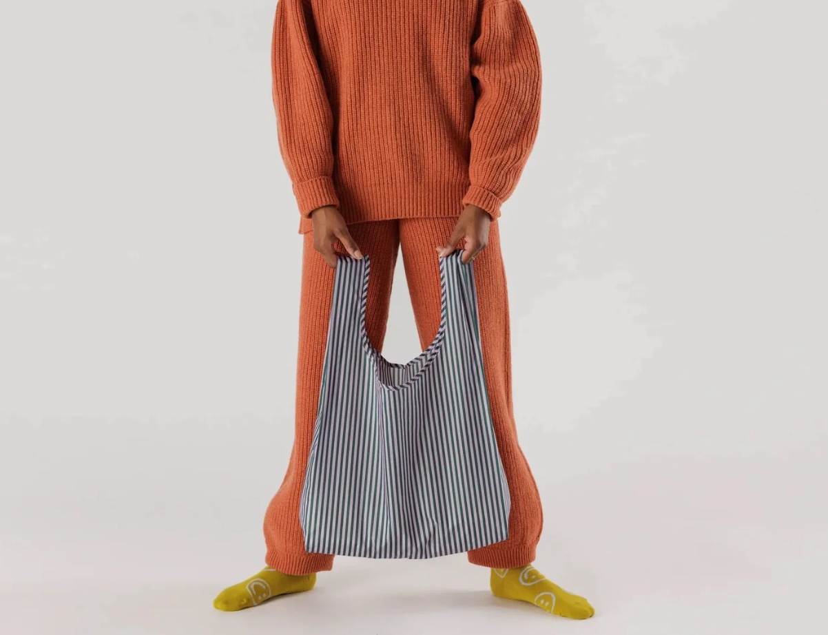 Standard Baggu - Lilac Candy Stripe