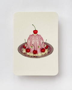 Rose Petal Cream Blancmange Card