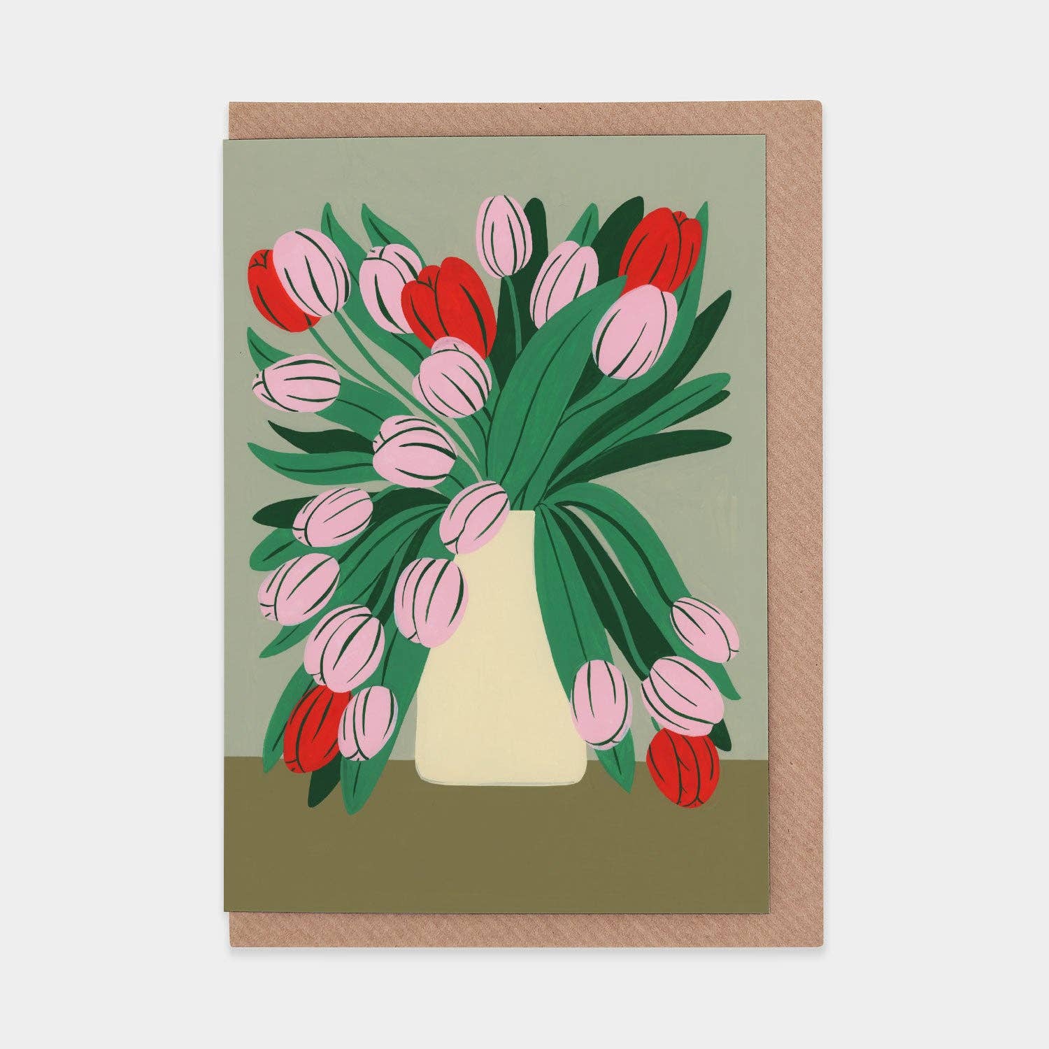 Pink Tulips Card