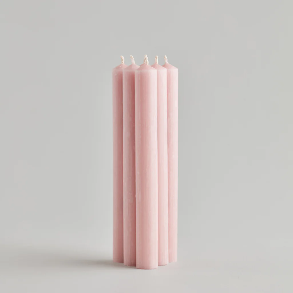 Rose Quartz Dinner Candles Gift Pack